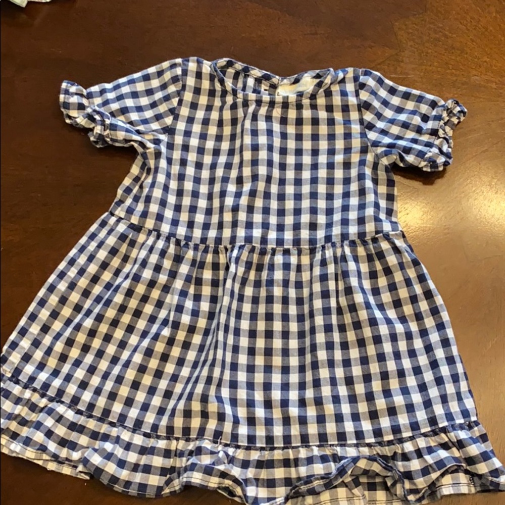 EUC Jojo Maman Bebe Gingham baby girl dress